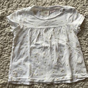 Zara beige dot t-shirt